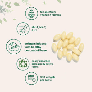 Vitamina K1 y K2 de alta calidad con INGREDIENTES NATURALES, marca privada. Apoya la salud inmunológica, ósea y hepática. Cápsulas blandas. - Product Image 3