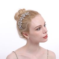 Accessoires de cheveux de mariée de luxe casque coiffure de mariage Zircon peigne à cheveux coiffes