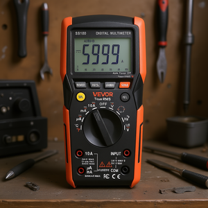 Multímetro Digital Vevor de 6000 Lecturas, True RMS, Voltímetro de CA/CC, Comprobador de Corriente, Uso Industrial - Product Image 2