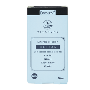 Vitaroms Drasanvi Synergie de diffusion d'herbes BIO 30 ml Diffuseur d'aromathérapie Encens et porte-encens - Product Image 1