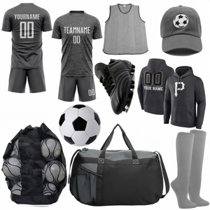 Custom Color Sublimation Breathable Short Sleeve Soccer Uniform Sets Training Kits Including Hoodies Duffle Bag <b>Socks</b> Shoes Ball - Product Image 1