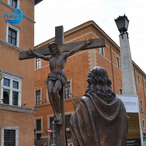 Escultura de Bronce de los Discípulos de Jesús, Estatua de Jesús en Bronce Dorado para Memoriales Religiosos al Aire Libre - Product Image 4
