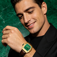 Montre pour homme personnalisée avec logo de luxe, automatique, mécanique, boîtier en acier inoxydable en forme de baril, bracelet en cuir, étanche