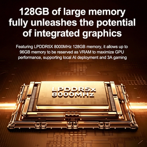 Mini PC de Escritorio TOPC Ai Max+ 395, 128 GB LPDDR5X, 2 TB SSD, Wifi 6.0, BT 5.2, Diseño para Juegos, Económico, Compatible con 11pro, AMD Ryzen AI Max+ 395 Ryzen A - Product Image 4
