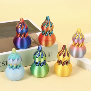 Jouet anti-stress en plastique imprimé en 3D, gourde spirale rotative, effet infini, pour la relaxation et la concentration, unisexe - Product Image 4