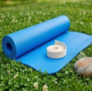Premium 4mm <b>EVA</b> Yoga <b>Mat</b> Textured Grip Surface Lightweight Exercise Fitness <b>Mat</b> With Carry Strap Non Slip - Product Image 1