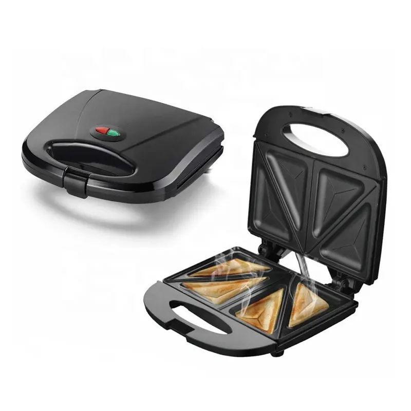 Sandviç makinesi otomatik ısıtma ızgara tepsisi yapışmaz 850W kahvaltı sandviç makinesi
