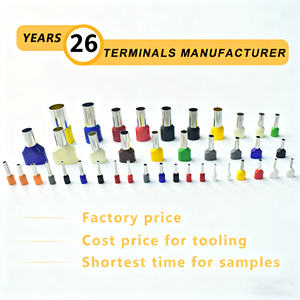 Connecteurs de fils électriques en laiton étamé résistant à la corrosion, à anneau en nylon, à <span class=keywords><strong>sertir</strong></span>, écrous, tubes en cuivre, cosses de câbles - Product Image 2