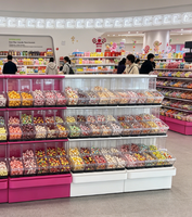 ECOBOX Bacs de présentation en vrac pour fruits secs, bonbons, noix, céréales, bonbons gélifiés – Bacs alimentaires en plastique à piocher et mélanger pour les magasins