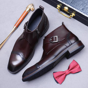 Botas Chelsea para Hombre de Alta Calidad, Estilo Clásico Vintage, Zapatos Formales de Negocios de Cuero, Novedad 2026 - Product Image 4