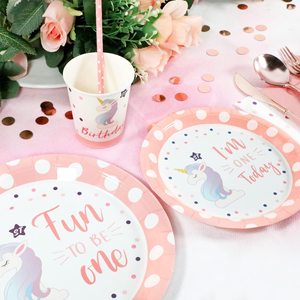 Ensemble de 24 assiettes et serviettes pour le 1er <span class=keywords><strong>anniversaire</strong></span>, décorations pour le premier <span class=keywords><strong>anniversaire</strong></span> des garçons, assiettes en papier jetables avec inscription « Un <span class=keywords><strong>an</strong></span> » - Product Image 6