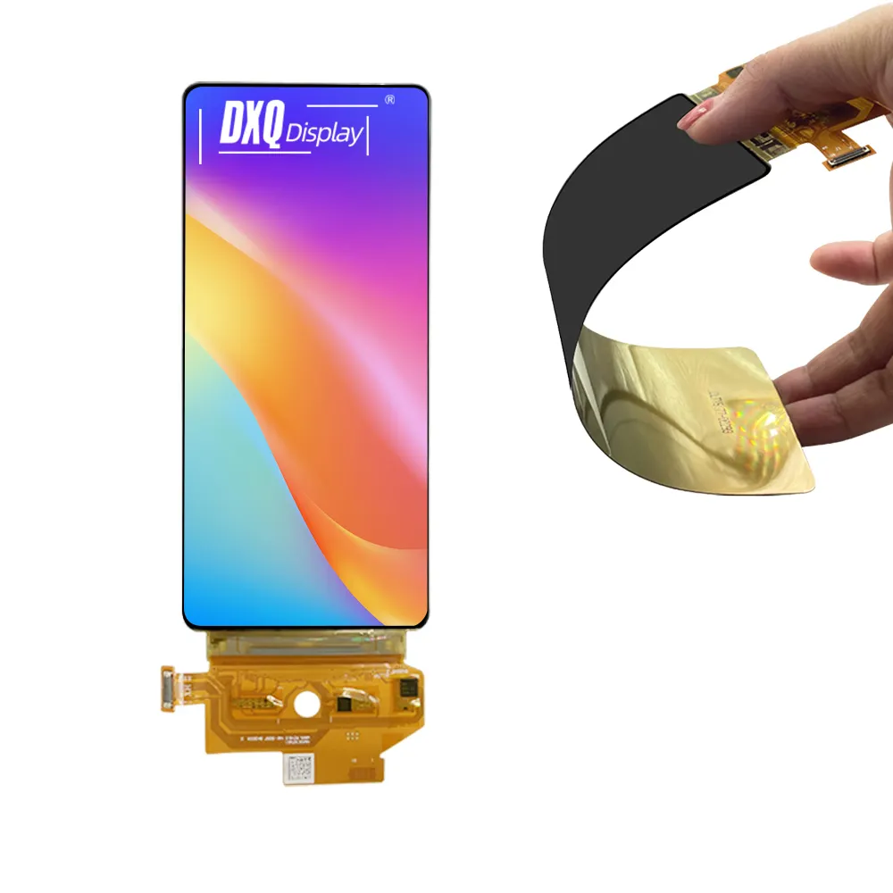 DXQ 6.67 inç esnek AMOLED endüstriyel kapasitif dokunmatik Panel Lcd monitör 6.5 6.6 6.8 6.67 inç esnek AMOLED ekran modülü