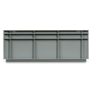 Fami Euro Box Caja de plástico de 600x400x220mm con asas cerradas y fondo liso - Product Image 3