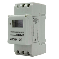 Rơle 16A 110V/220V Công Tắc Hẹn Giờ Lập Trình Điện LCD Kỹ Thuật Số Công Tắc Hẹn Giờ Với Giá Treo Din