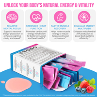 Complément alimentaire végétalien à marque privée 1000MG Sirop de fruits NAD favorisant la santé cardiaque des femmes avec Nicotinamide Riboside PQQ Resvératrol