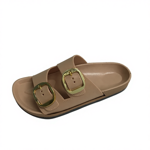 Bayanlar için İlkbahar Yaz Sonbahar Mül Ayakkabıları Hızlı Kuruyan <span class=keywords><strong>PVC</strong></span> Beyaz Yumuşak Dolgulu Açık Burunlu Düğmeli Geri Dönüştürülebilir Kaymaz - Product Image 6