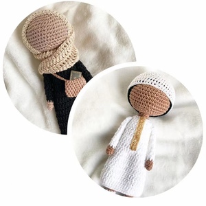 Personalizado hecho a mano ganchillo Amigurumi Eid Ramadán ganchillo <span class=keywords><strong>Petit</strong></span> musulmán niños regalos para niños - Product Image 4
