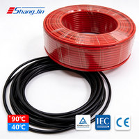 Cable Fotovoltaico UL4703 y UL44 RH-2 de Cobre Estañado XLPE PV1-F de 10AWG para Sistema de Paneles Solares AC1000V