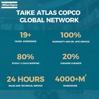 Compresseur d'air mobile Atlas Copco XAHS400 PACE d'origine, 400 Cfm, 7-12 bars, pression réglable, diesel, portable, pour la construction