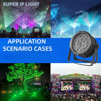 Luz LED Par RGBW 4 en 1 de 18*10W, IP65, DMX, para escenarios, DJ, discotecas, fiestas, bares, KTV