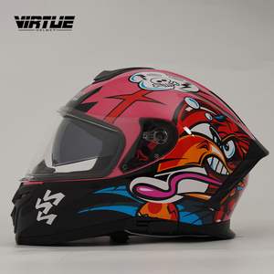 <span class=keywords><strong>Casque</strong></span> de moto <span class=keywords><strong>intégral</strong></span> certifié VIRTUE ECE - Nouveau décalcomanie tendance en forme de chaîne de <span class=keywords><strong>chien</strong></span>, <span class=keywords><strong>casque</strong></span> de sécurité élégant <span class=keywords><strong>pour</strong></span> les motards - Product Image 1