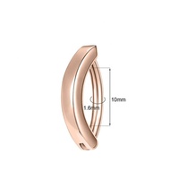 Anneaux de nombril en acier inoxydable 14G, bijoux de piercing de nombril