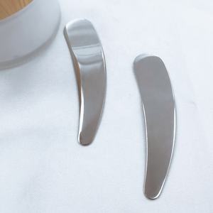 Spatola cosmetica in acciaio inossidabile 304 con cucchiaio per crema per il viso in argento con cucchiaio per <span class=keywords><strong>trucco</strong></span> personalizzato - Product Image 6