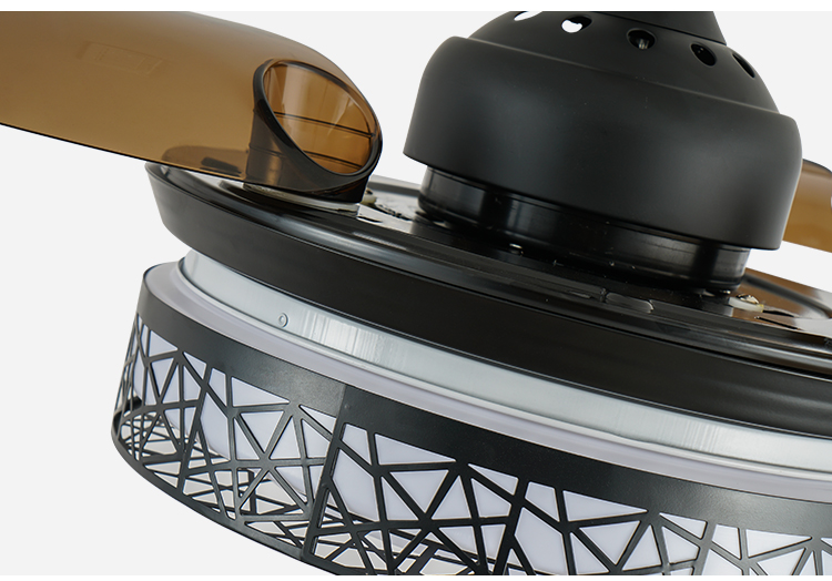 Breezelux retractable ceiling fan with light