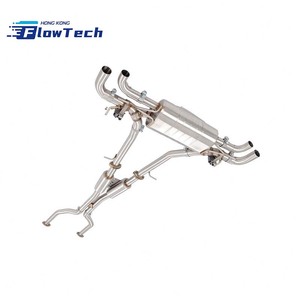 ระบบไอเสีย FlowTech T304 สแตนเลสสตีลประสิทธิภาพสูงแบบวาล์วทรอนิกส์สำหรับ Lexus LC500h 3.5L – ติดตั้งแบบ Direct Bolt-On - Product Image 6