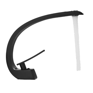 Robinet de lavabo moderne de luxe en laiton et céramique, monotrou, à poignée unique, pour <span class=keywords><strong>eau</strong></span> chaude/froide, idéal pour chambres, villas, hôtels et salons - Product Image 6