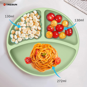 Suministros de destete LED para bebés, utensilios esenciales para comer con Placa de succión y juego de alimentación de bebé de silicona bolw - Product Image 3