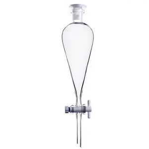 Funnel 500ml 2000ml Glass Pear Separating Funnel With PTFE Stopcock