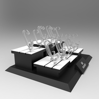 Table de présentation de montres multifonctionnelle HUAXIN, luxe sur mesure, laquée mate, en MDF+PU, respectueuse de l'environnement, pour bijoux.