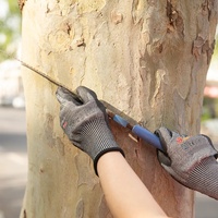 Gants de sécurité anti-coupure robustes niveau F SNELL 13G HPPE avec revêtement PU pour une adhérence sèche, idéaux pour les tâches de découpe à haut risque