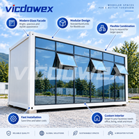 VICDOWEX Maison conteneur démontable Bâtiment de bureau modulaire Entrepôt Panneau sandwich Personnalisé Préfabriqué Contemporain Guangdong