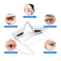 Masseur oculaire rechargeable 3D Relax Reduce Eye EMS avec lumière rouge pour les poches sous les yeux, anti-âge