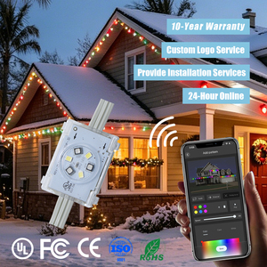 ไฟพิกเซล 6 ดวง UCS2904 กันน้ำ IP68 แรงดัน 48V ใช้ได้ตลอดปี สำหรับตกแต่งคริสต์มาส ไฟติดตั้งภายนอกอาคารแบบถาวร - Product Image 1