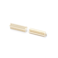Paso de 0,5mm, 8-100 Pines, doble fila, ángulo recto, Conector de placa a placa, conector macho hembra, conector PCB de 90 grados