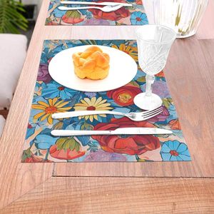 Custom Printed Logo Luxury Waterproof Eco-Friendly American Style MDF Cork <b>Board</b> Placemats Set Color Printing Wooden Decoration - Product Image 2