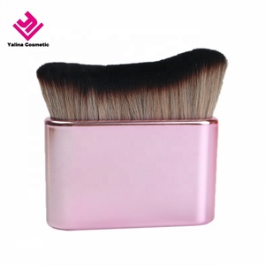 Venta al por mayor logotipo personalizado base licuadora brocha de maquillaje mezcla base líquida autobronceado Kabuki cepillo para el cuerpo - Product Image 5