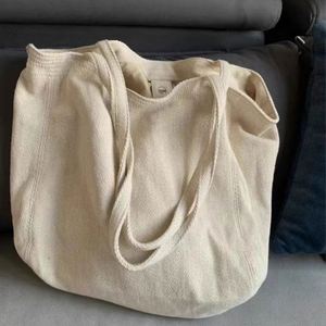 Bolsa de Mano de Lona de Algodón de Gran Capacidad, Bolsa de Compras Casual Reutilizable para Mujer - Product Image 2