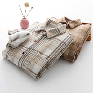 Veste <span class=keywords><strong>à</strong></span> <span class=keywords><strong>carreaux</strong></span> en flanelle épaisse, manches longues, boutons, personnalisé, doublure polaire Sherpa, <span class=keywords><strong>chemise</strong></span> <span class=keywords><strong>à</strong></span> <span class=keywords><strong>carreaux</strong></span> pour femmes - Product Image 3
