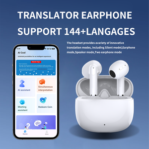 Ai หูฟังแปลภาษาแบบทันทีหูฟังแปลแบบเรียลไทม์หูฟังโทรชัดเจน HD พร้อมแอพแปลภาษาพร้อมกัน - Product Image 5