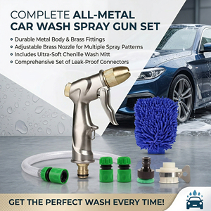 Pulvérisateur <span class=keywords><strong>d</strong></span>'eau de jardin en métal <span class=keywords><strong>haute</strong></span> <span class=keywords><strong>pression</strong></span> avec jet de <span class=keywords><strong>tuyau</strong></span> <span class=keywords><strong>pour</strong></span> pelouse lavage de voiture <span class=keywords><strong>arrosage</strong></span> de la cour - Pistolet <span class=keywords><strong>d</strong></span>'<span class=keywords><strong>arrosage</strong></span> de jardin domestique - Product Image 1