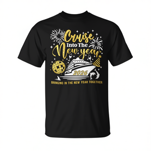 Camiseta Cruise Into The New Year 2026, camiseta de vacaciones de Feliz Año Nuevo - Product Image 2