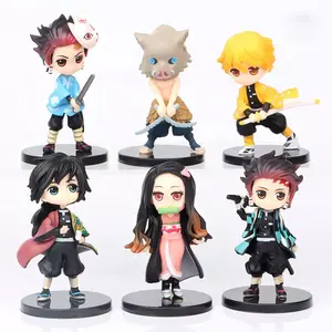 Versione Q Mini Demon Slayer Little Small Cute 3D Model Cartoon Anime Action Figure