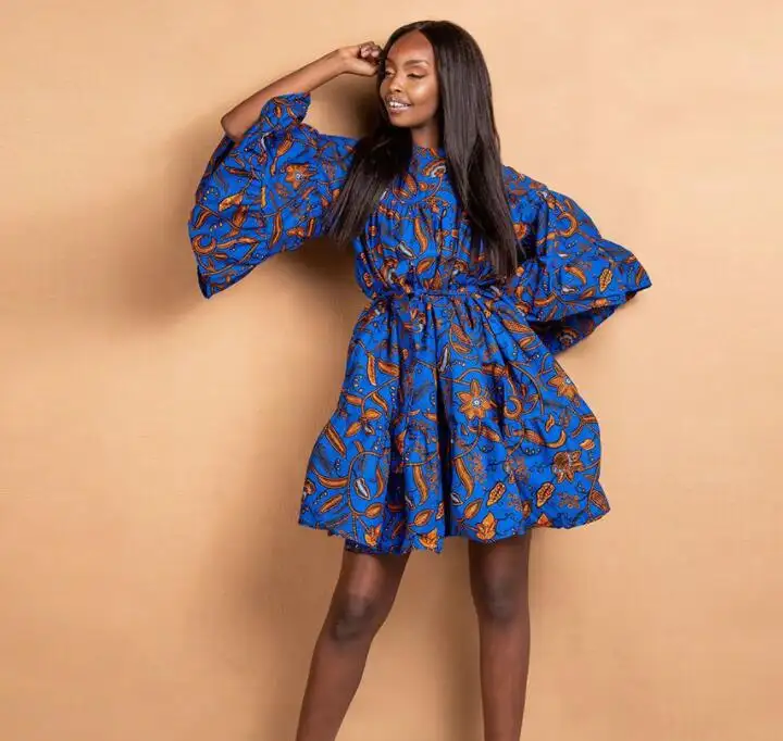 מכירה לוהטת סיטונאי אופנתי האפריקאי דאשיקי הדפסת אונליין המפלגה שמלות נשים אלגנטי מיוחד אתני בגדים
