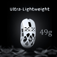Souris de jeu sans fil optique USB 2.4G Ajazz AM3 MAX AM3 PRO PAW3395 RGB rétroéclairée programmable ergonomique légère en magnésium