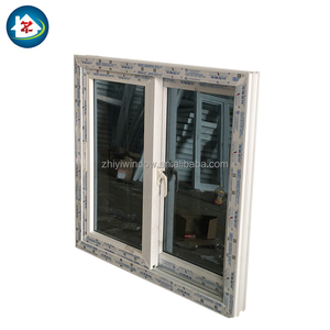 Ventana corredera de plástico transparente Upvc Salamandra <span class=keywords><strong>Pvc</strong></span> Ventanas de puerta de vidrio templado - Product Image 3