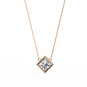 Elegante Collar con Colgante Estilo Diamante para Mujer, Joyería Minimalista de Moda, Uso Diario, Acabado Brillante y Ligero, Opción de Regalo con Estilo - Product Image 4